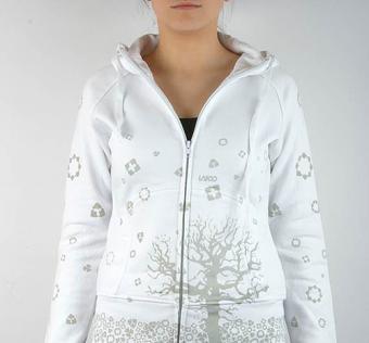 Mikina dámská LANDO Clothing - LDA-G-TREE white