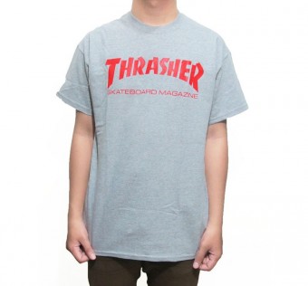 Triko Thrasher Skate Mag crew Grey