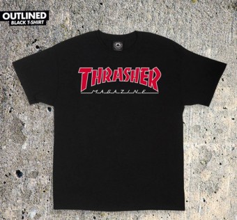 Triko Thrasher OUTLINED Black