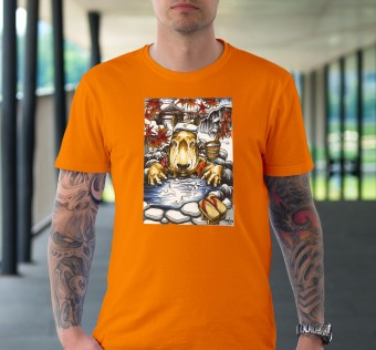 Tričko Kapybara wear - YAKUZA orange