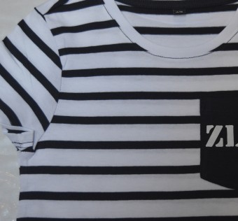 Dětské tričko ZLE - navy stripes