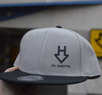 Kšiltovka HL Ghetto snapback - Metro (grey/black)