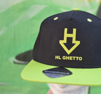 Čepice snapback HL Ghetto – Metro (lime/black)