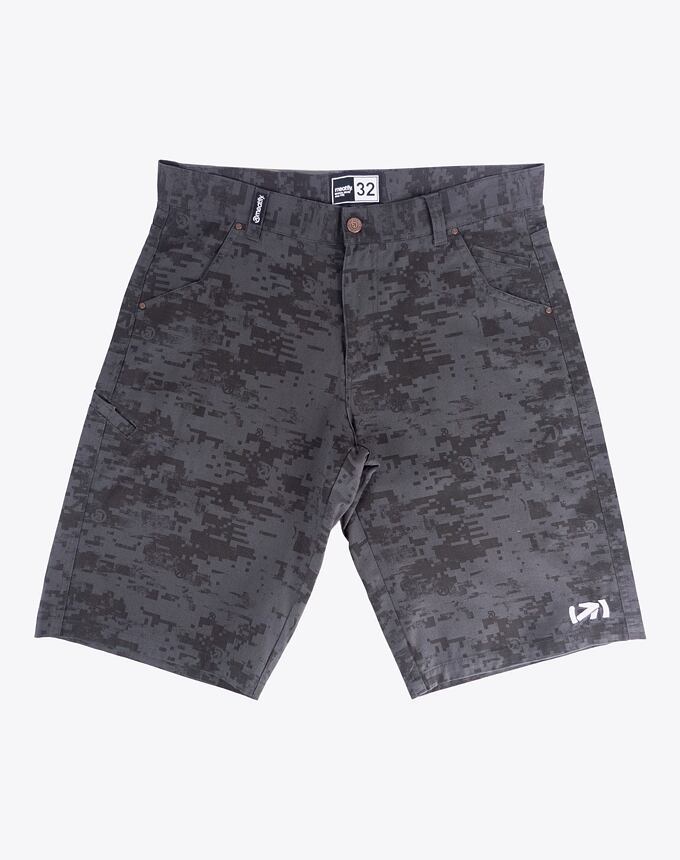 Pánské kraťasy Meatfly Bobber, Grey Binary Camo - Obrázek 5