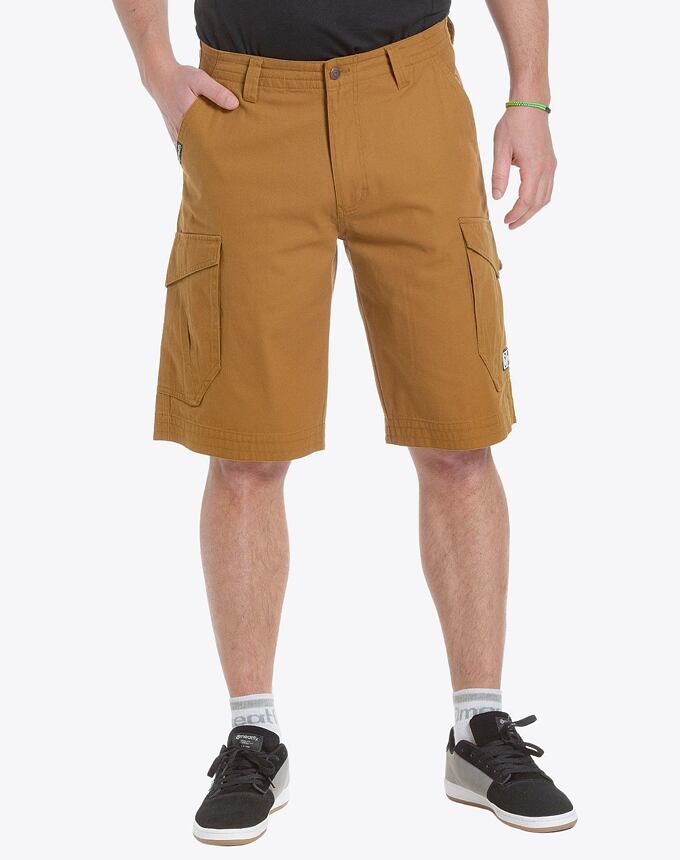 Pánské kraťasy Meatfly Icon, Camel