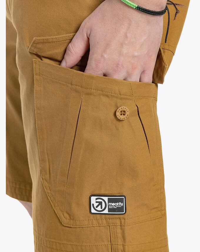 Pánské kraťasy Meatfly Icon, Camel - Obrázek 4