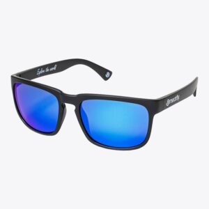 Sluneční polarizační brýle Meatfly Gammy, Black Matt/Blue