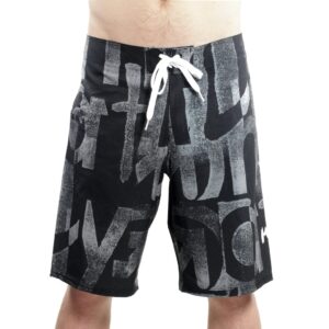 PLAVKY MEATFLY DIVINITY BOARDSHORTS B - BLACK / GREY