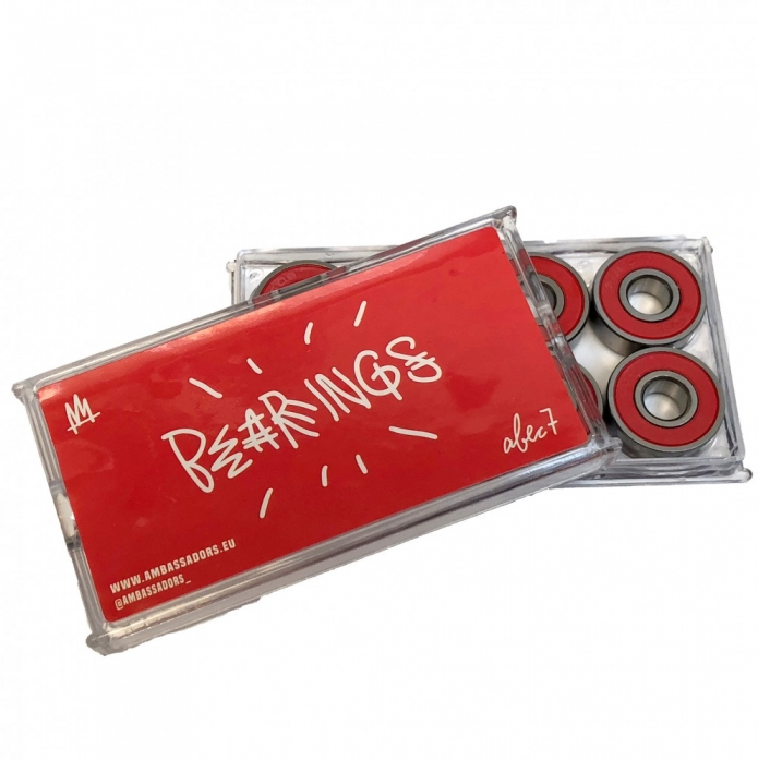 LOŽISKA AMBASSADORS ABEC 7 RED