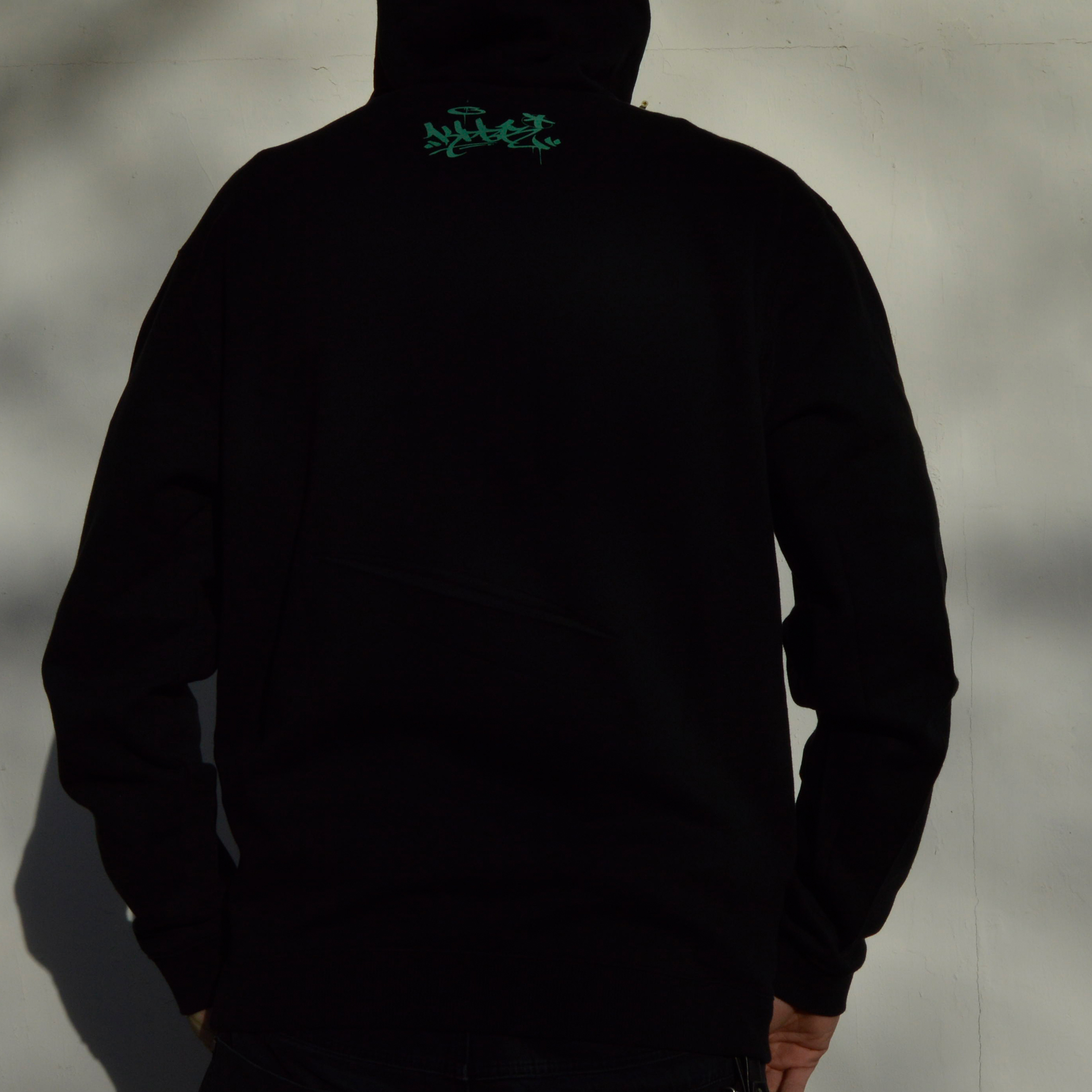 Mikiny Kapybara street wear "Tag" black/mint - Obrázek 2