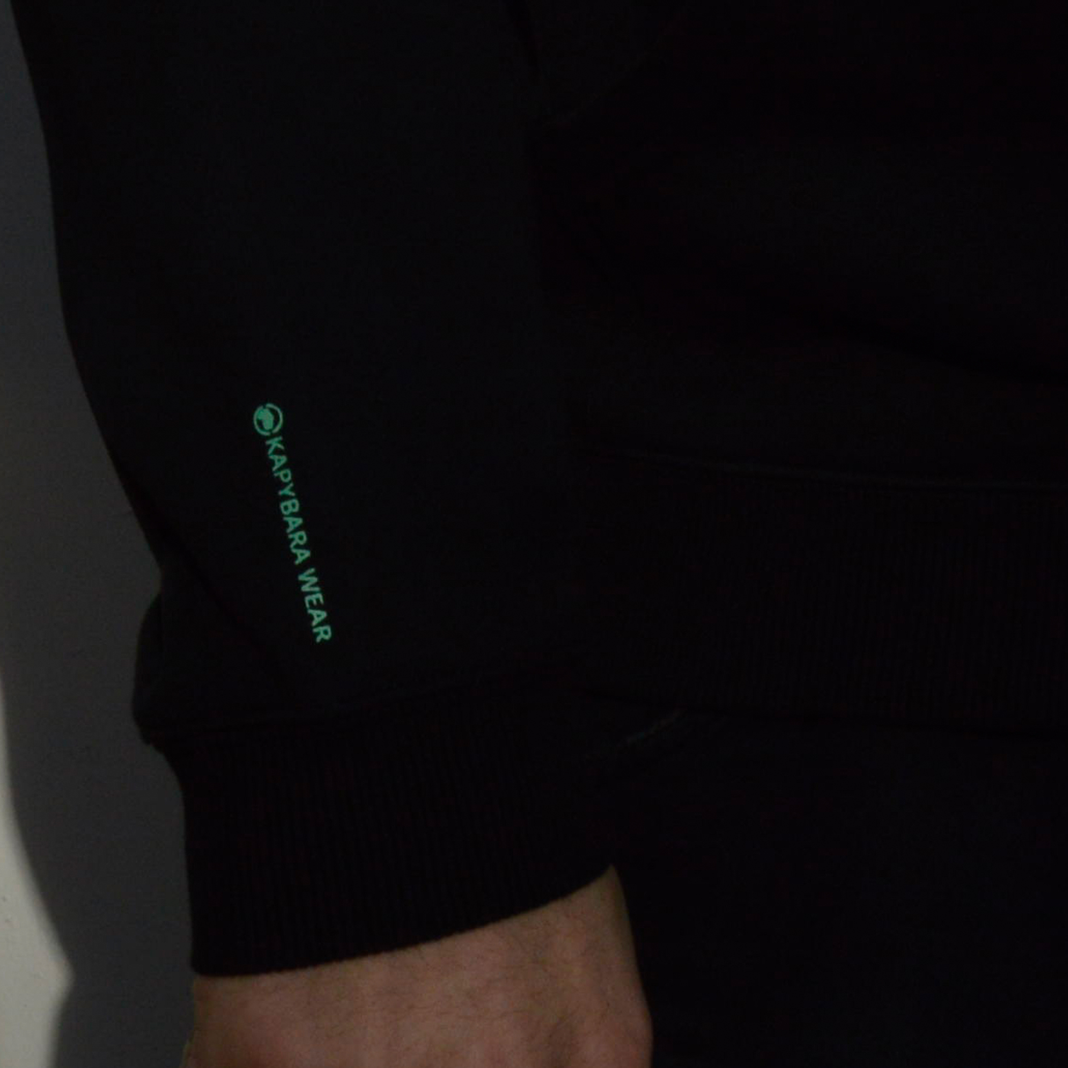 Mikiny Kapybara street wear "Tag" black/mint - Obrázek 4