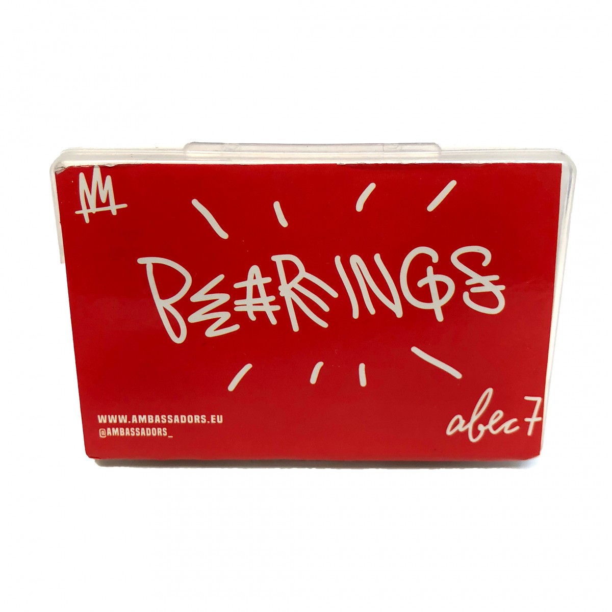 Ložiska Ambassadors ABEC 7 Red + podložky / vymezovače - Obrázek 2