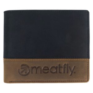 Kožená peněženka Meatfly Eddie Premium, Black/Oak