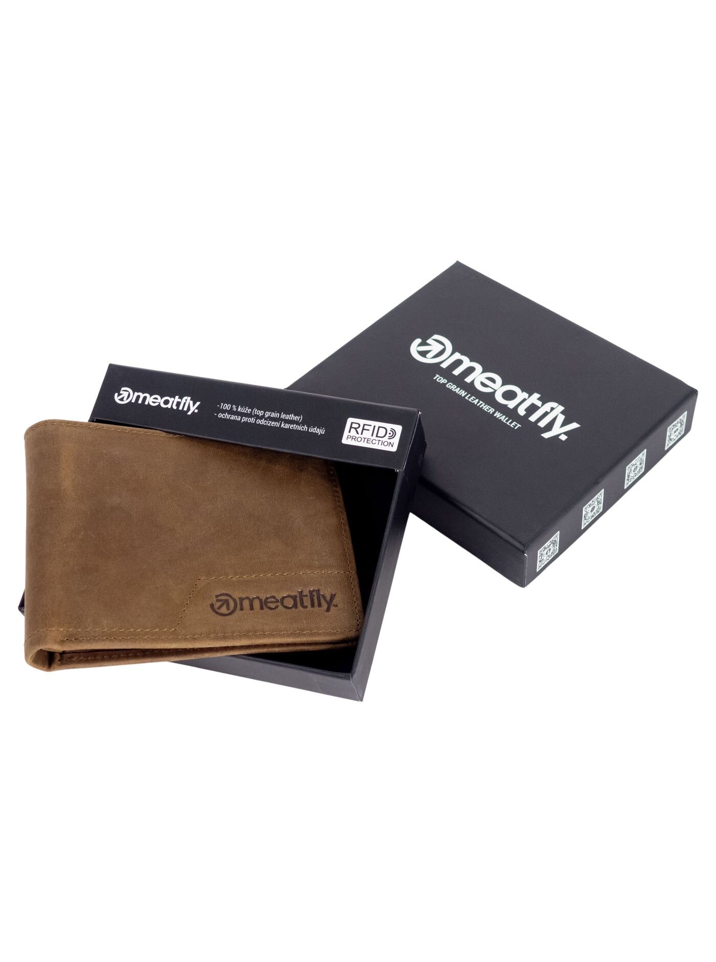 Kožená peněženka Meatfly Eliot Premium, Oak - Obrázek 3