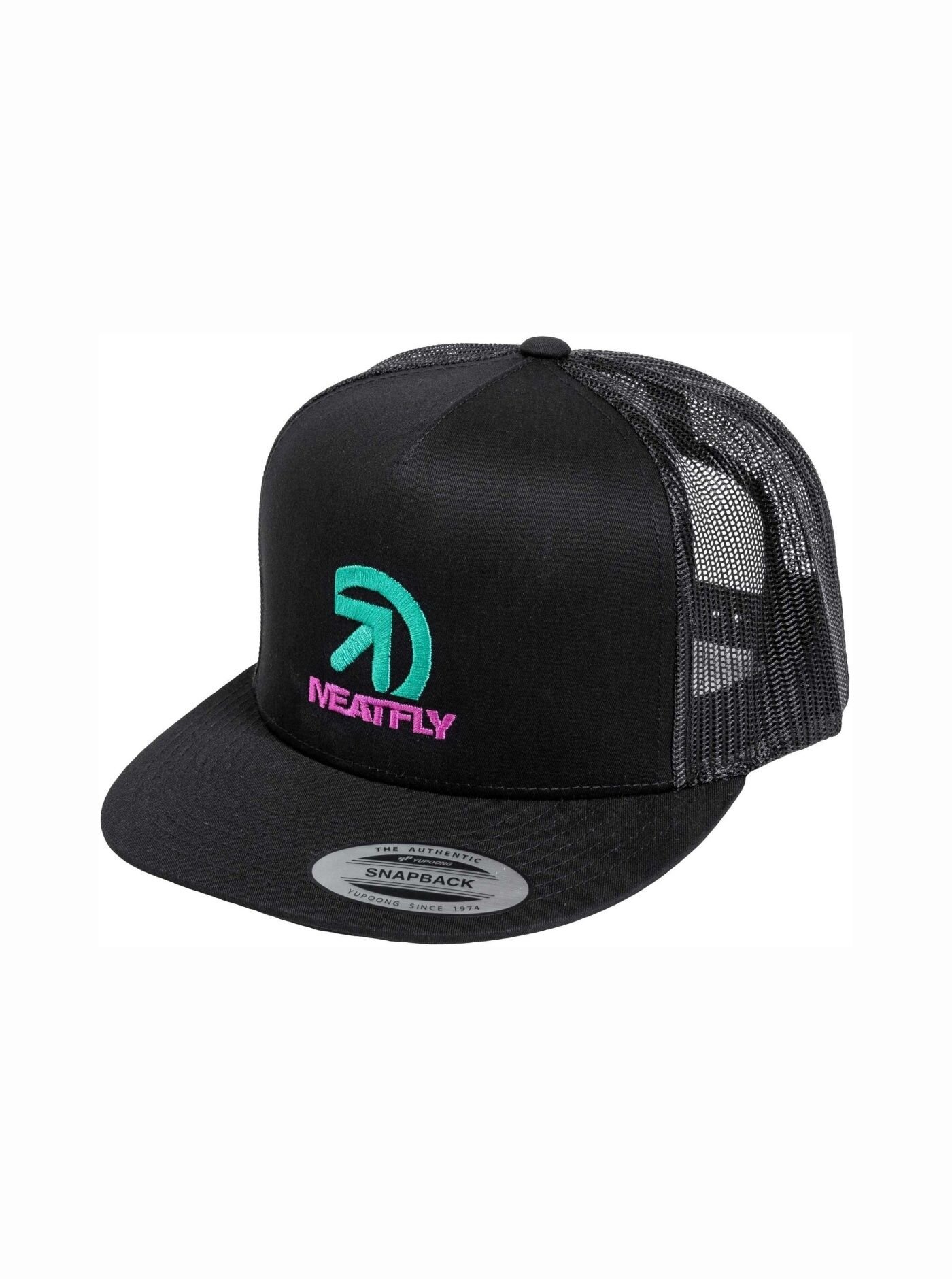 Kšiltovka Meatfly Kail Trucker Snapback, Magenta / Black