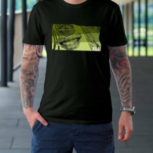 Pánské tričko ZLE skateboards – Abstract (black/khaky)