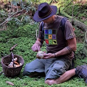 Tričko Kapybara – Magic Mushrooms (ebony grey)