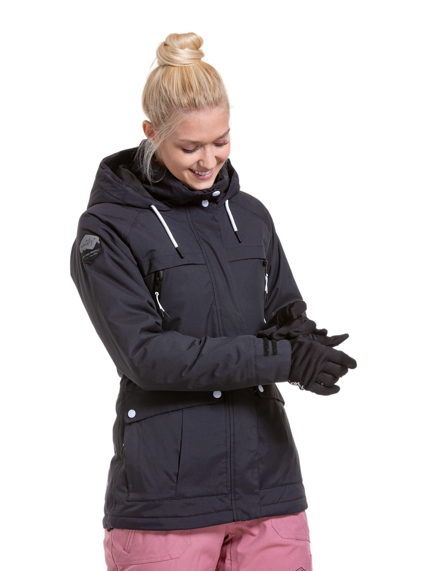 Dámská SNB & SKI bunda Meatfly Terra, Black - Obrázek 3