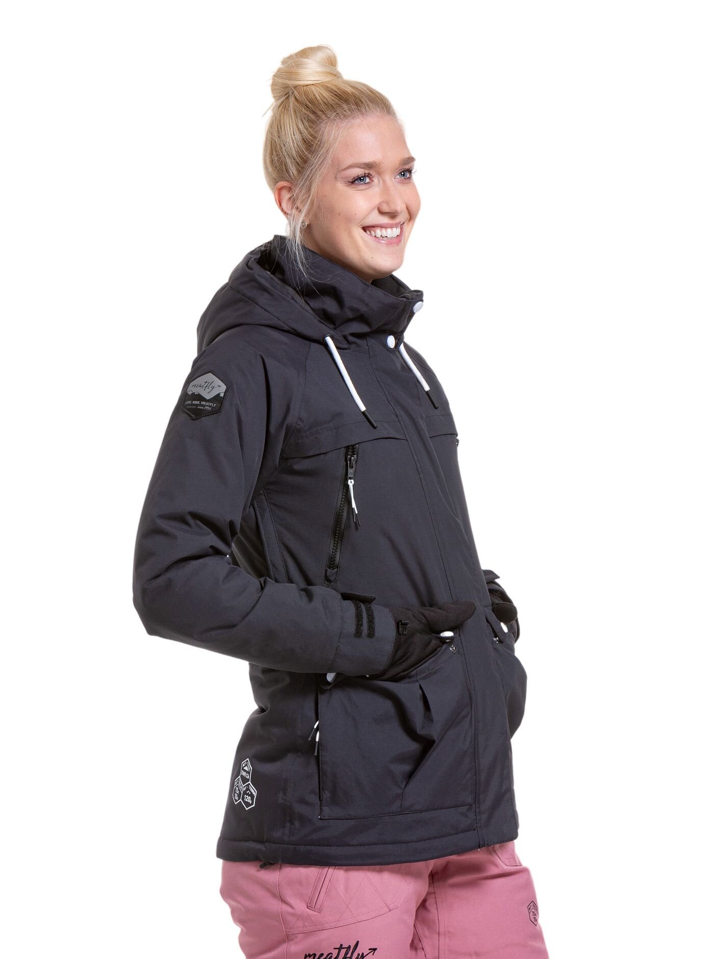 Dámská SNB & SKI bunda Meatfly Terra, Black - Obrázek 4
