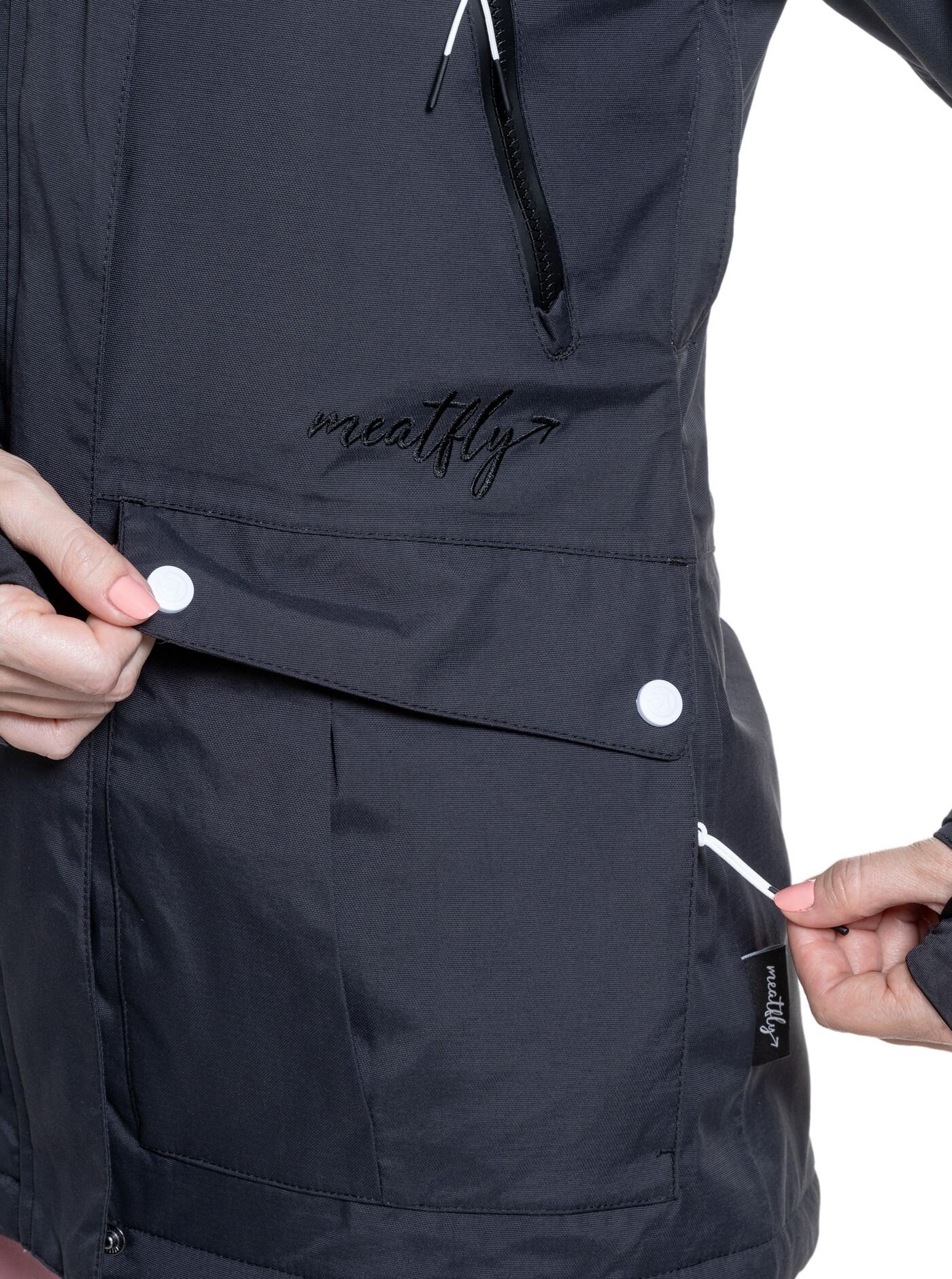 Dámská SNB & SKI bunda Meatfly Terra, Black - Obrázek 9