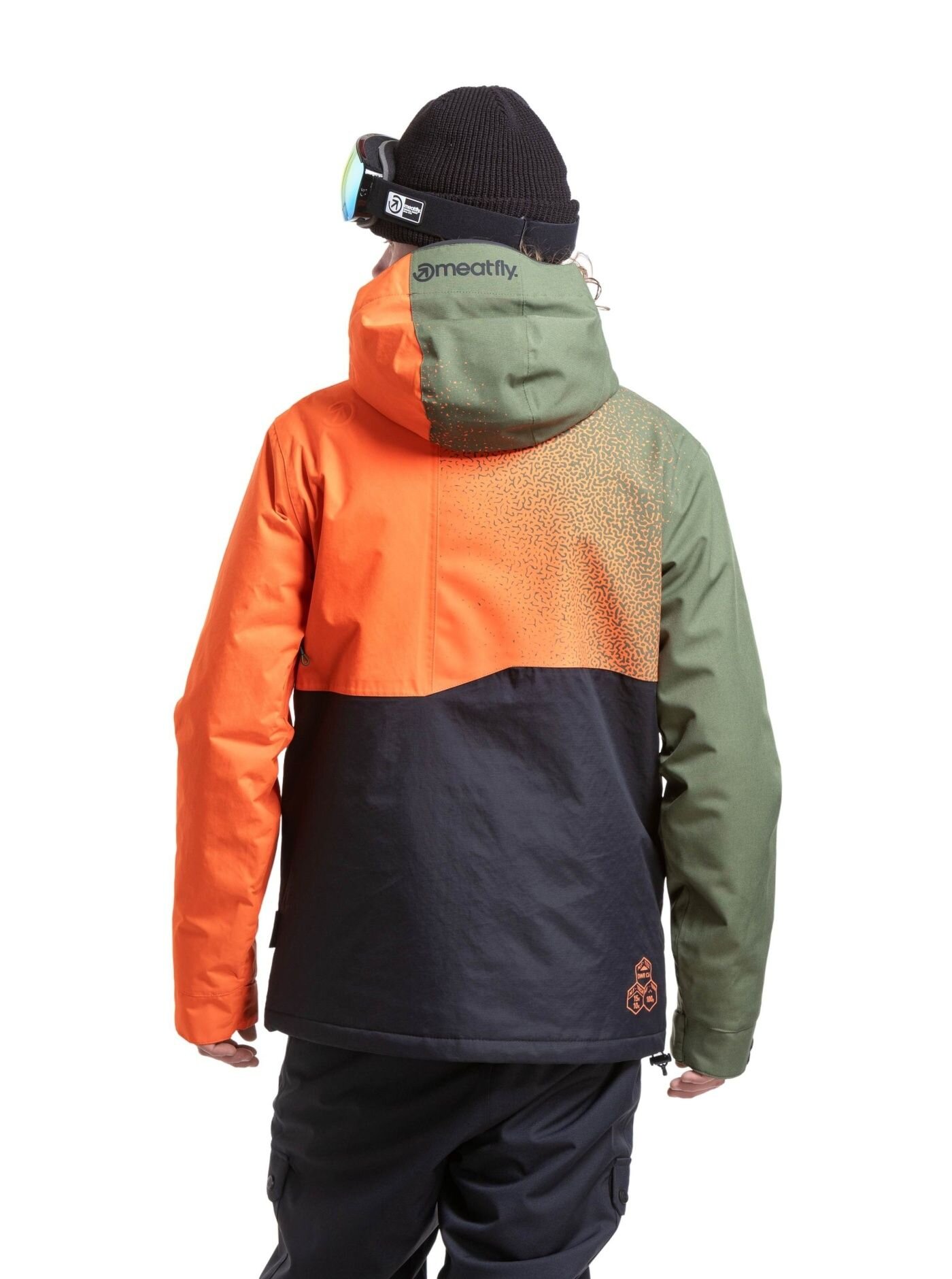Pánská SNB & SKI bunda Meatfly Shader, Orange / Bronze Green - Obrázek 2
