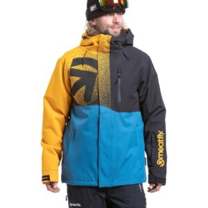 Pánská SNB & SKI bunda Meatfly Shader, Sunflower / Blue