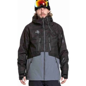 Pánská SNB & SKI bunda Meatfly Cronos, Morph Black