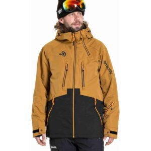 Pánská SNB & SKI bunda Meatfly Cronos, Wood / Black