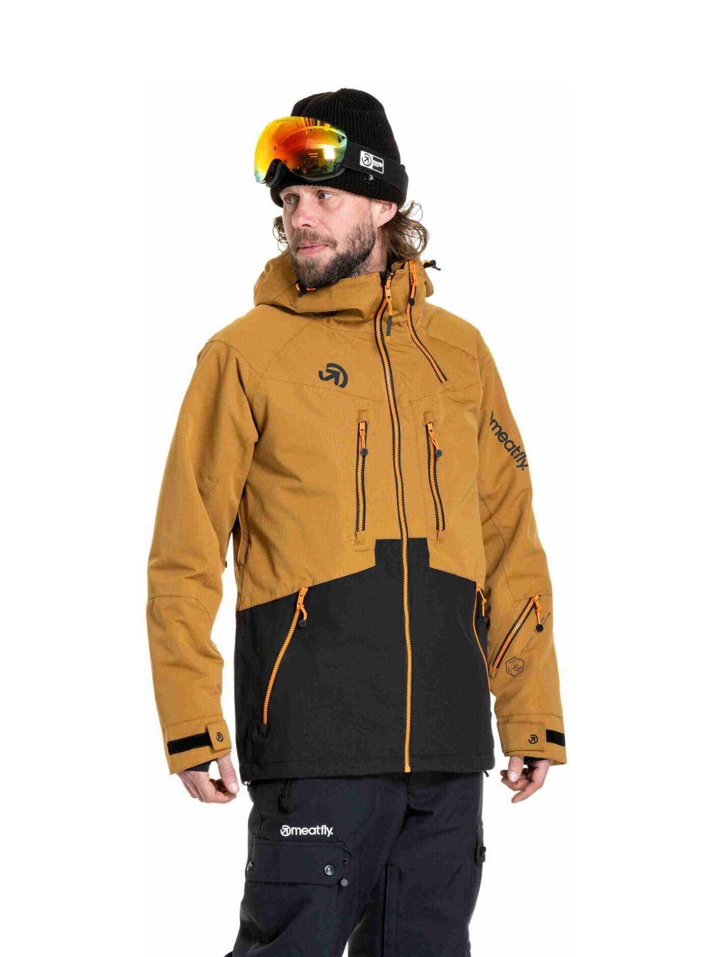 Pánská SNB & SKI bunda Meatfly Cronos, Wood / Black - Obrázek 3