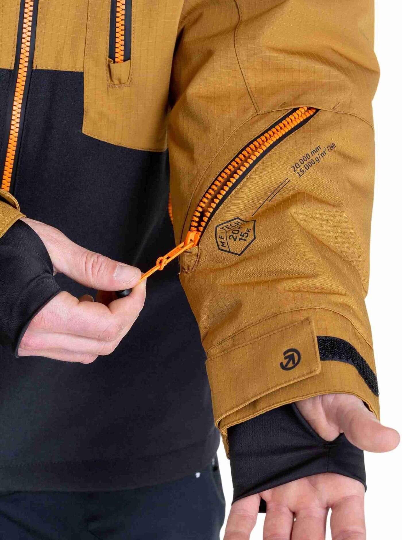 Pánská SNB & SKI bunda Meatfly Cronos, Wood / Black - Obrázek 4