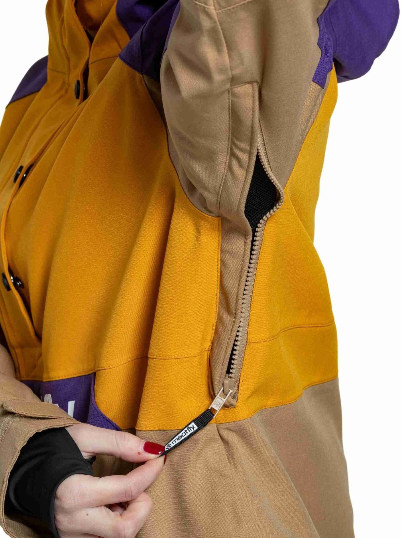 Dámská SNB & SKI bunda Meatfly Aiko, Sunflower / Tan - Obrázek 5