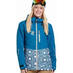 Dámská SNB & SKI bunda Meatfly Gaia, Mosaic / Blue