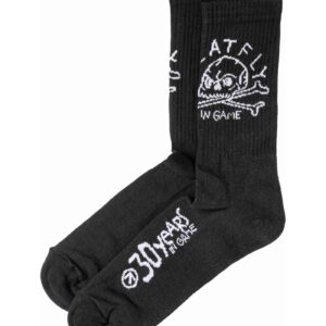 Ponožky Meatfly Milliondollarskull, Black