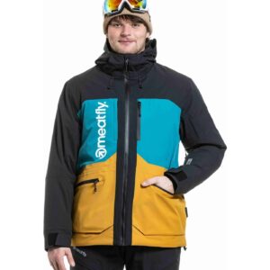 Pánská SNB & SKI bunda Manifold, Black / Chai Tea