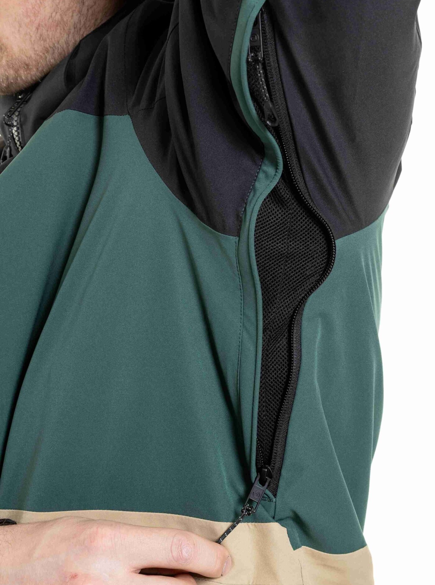 Pánská SNB & SKI bunda Manifold, Black / Safari - Obrázek 4