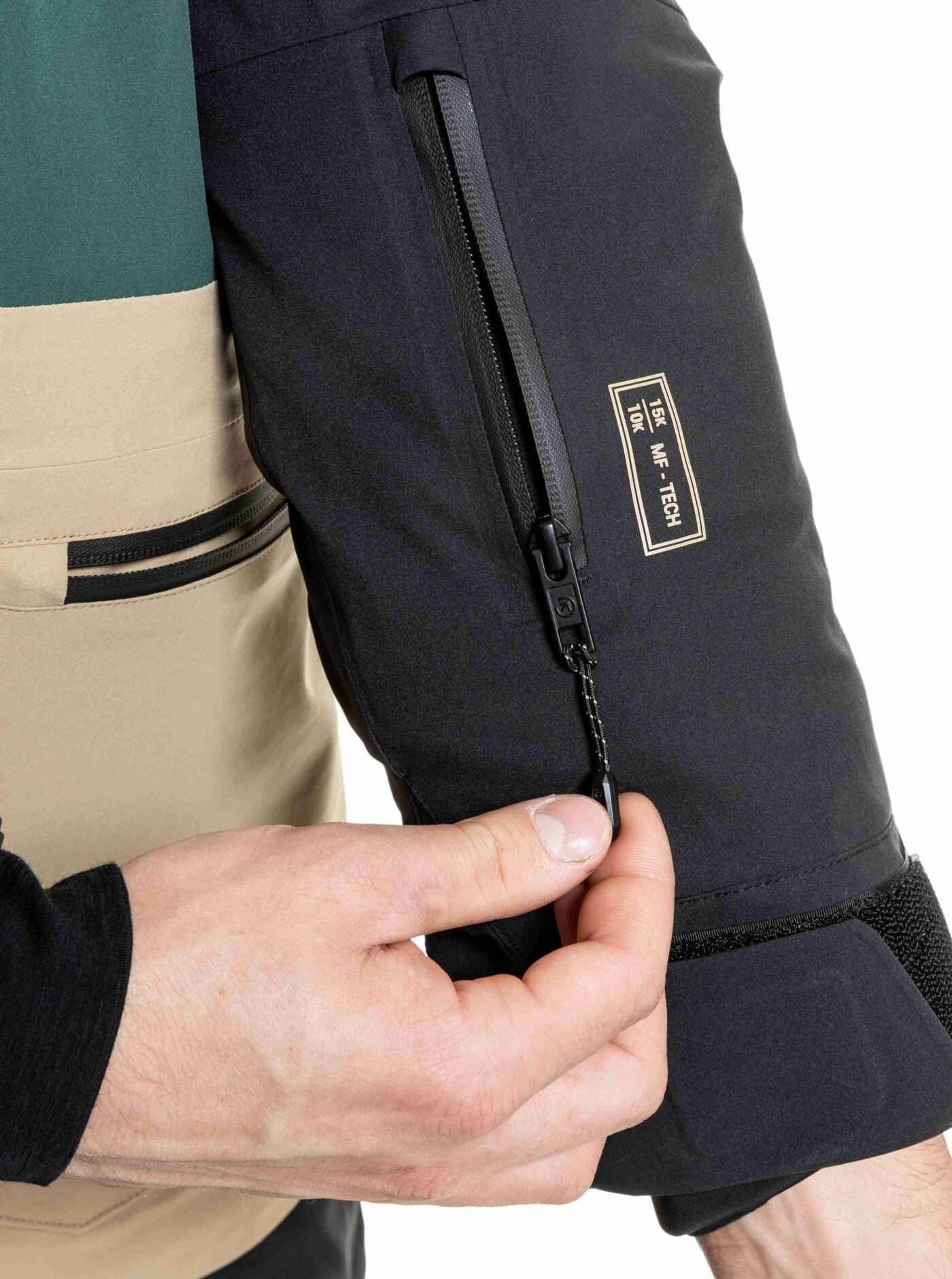 Pánská SNB & SKI bunda Manifold, Black / Safari - Obrázek 6