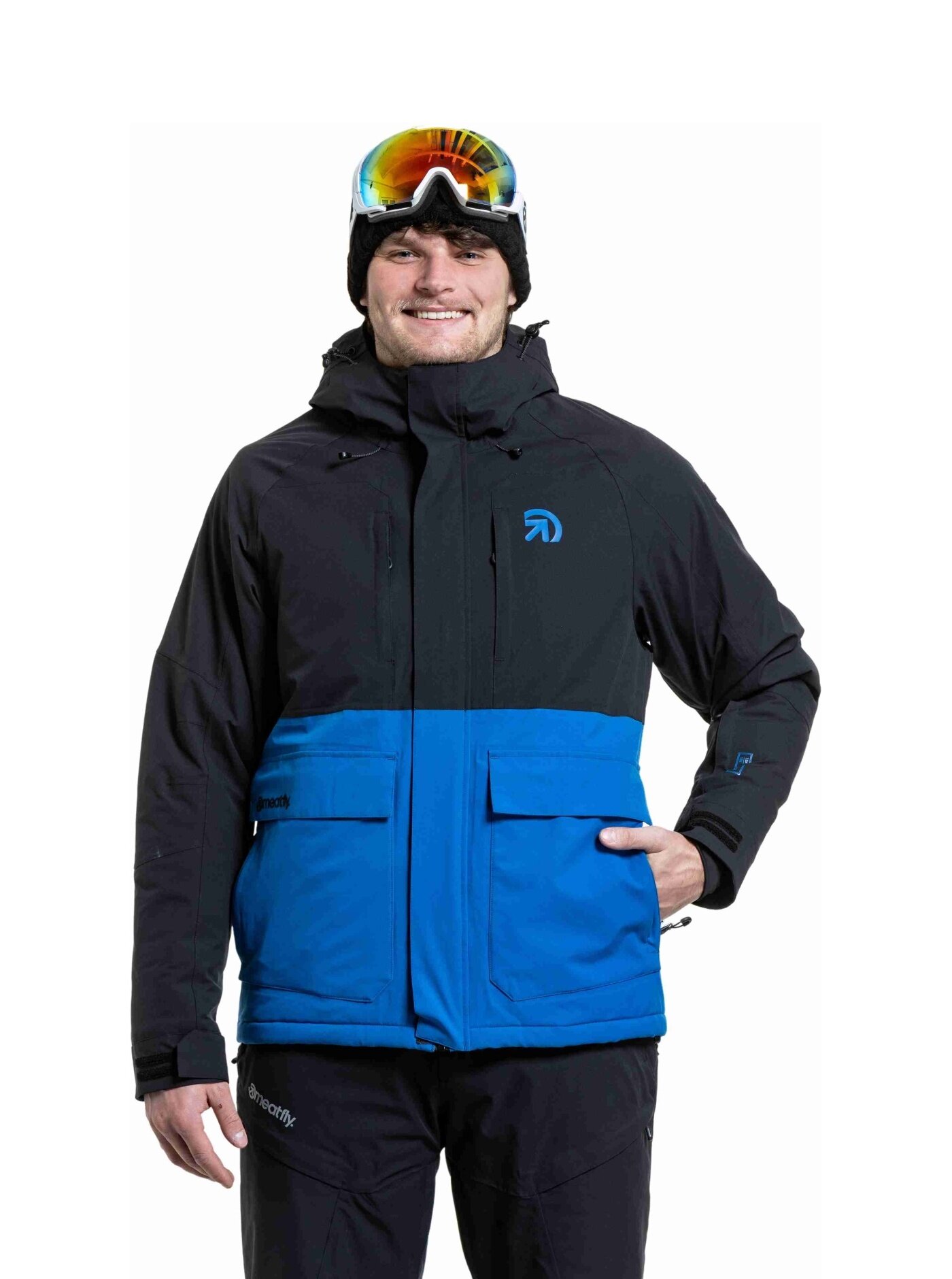 Pánská SNB & SKI bunda Vertigo, Black / Blue Sky