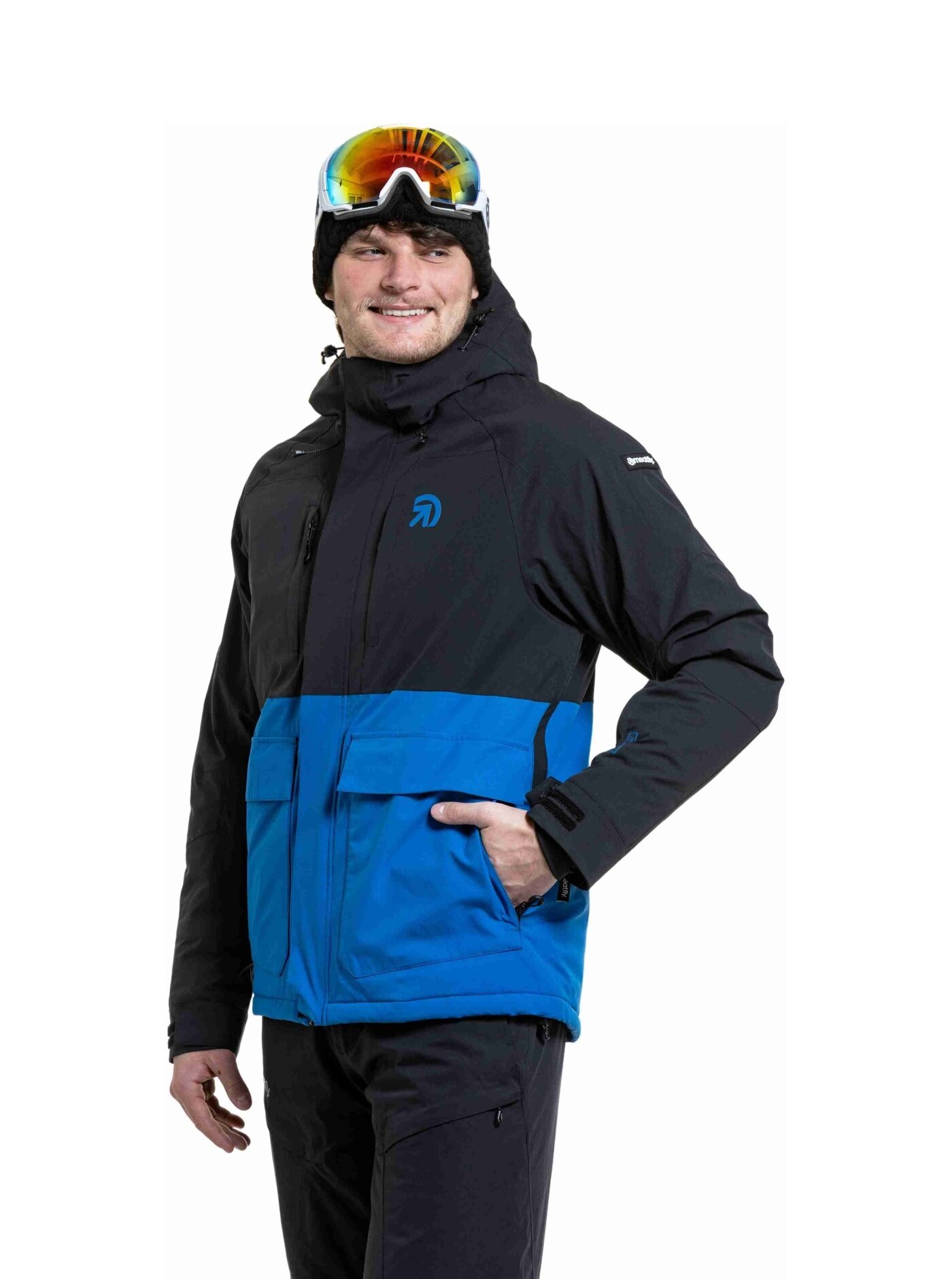 Pánská SNB & SKI bunda Vertigo, Black / Blue Sky - Obrázek 2
