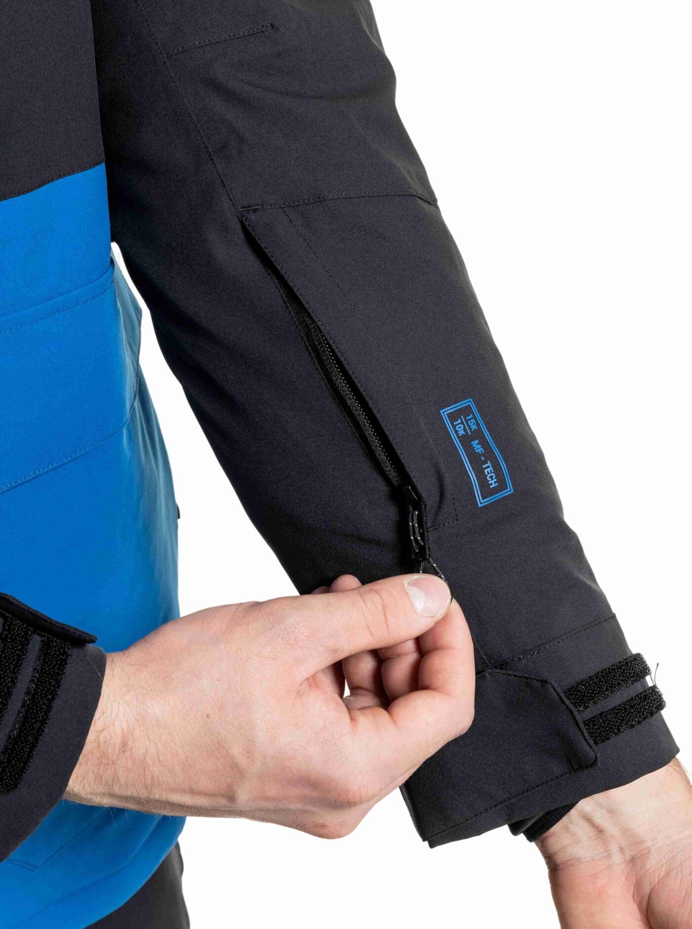 Pánská SNB & SKI bunda Vertigo, Black / Blue Sky - Obrázek 5