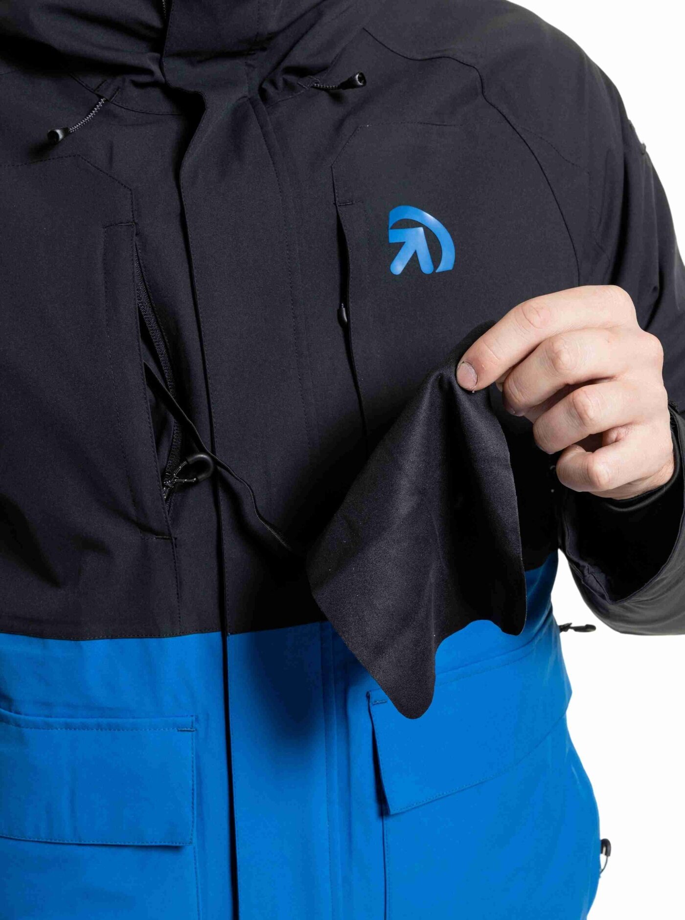 Pánská SNB & SKI bunda Vertigo, Black / Blue Sky - Obrázek 6