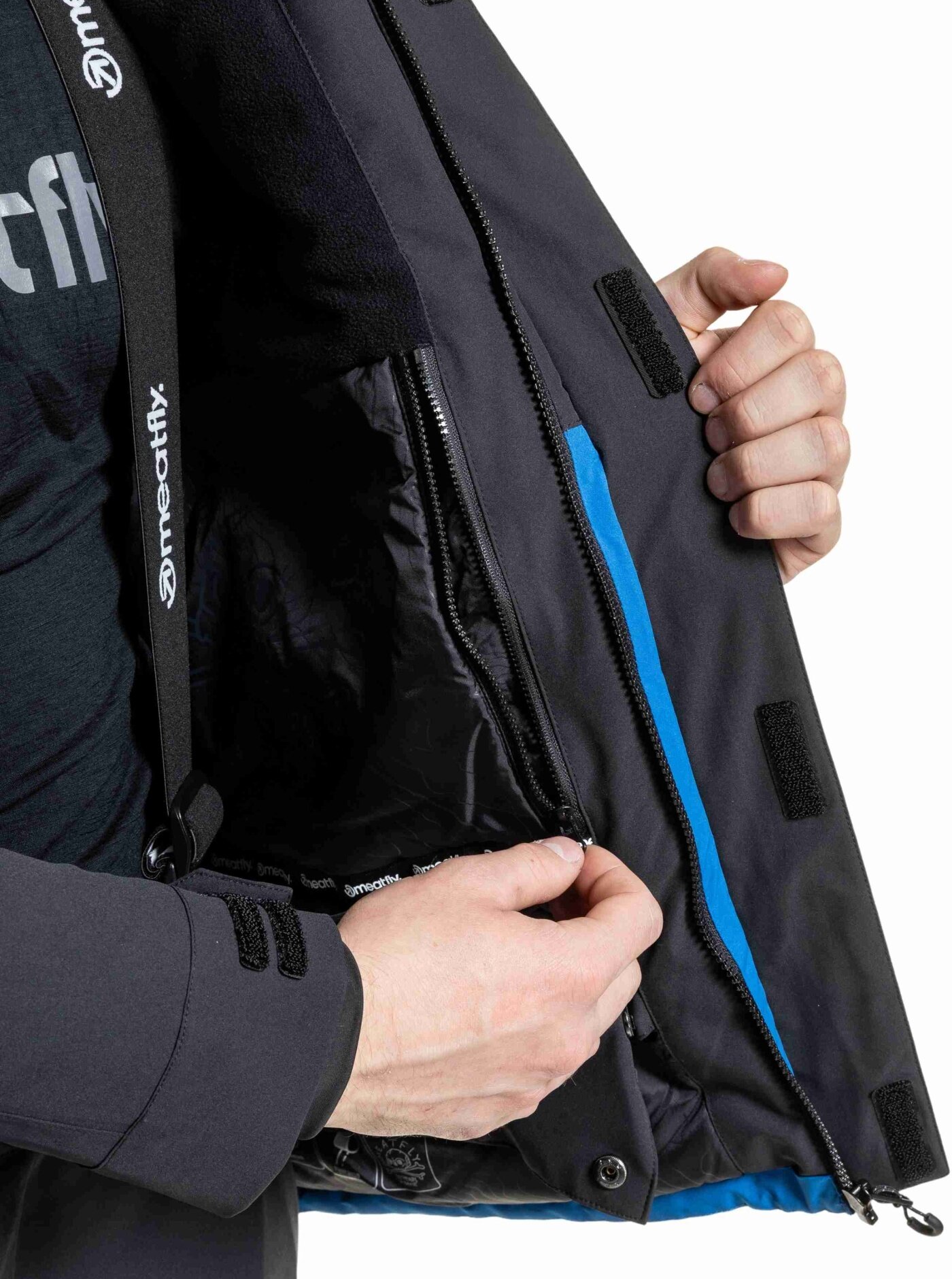 Pánská SNB & SKI bunda Vertigo, Black / Blue Sky - Obrázek 7