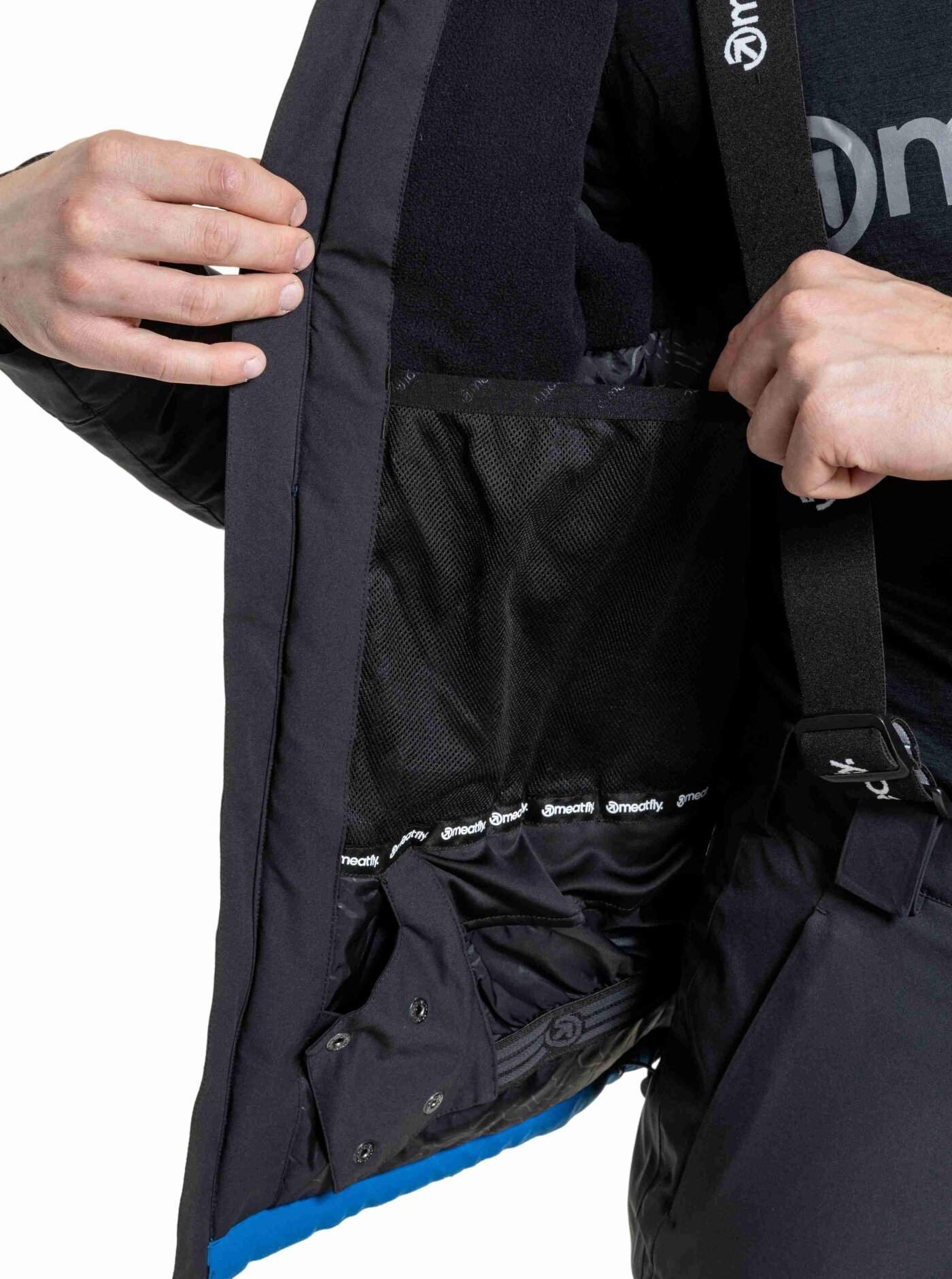 Pánská SNB & SKI bunda Vertigo, Black / Blue Sky - Obrázek 8