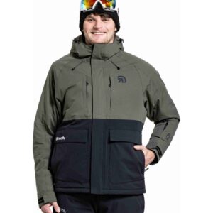 Pánská SNB & SKI bunda Vertigo, Olive Dark / Black