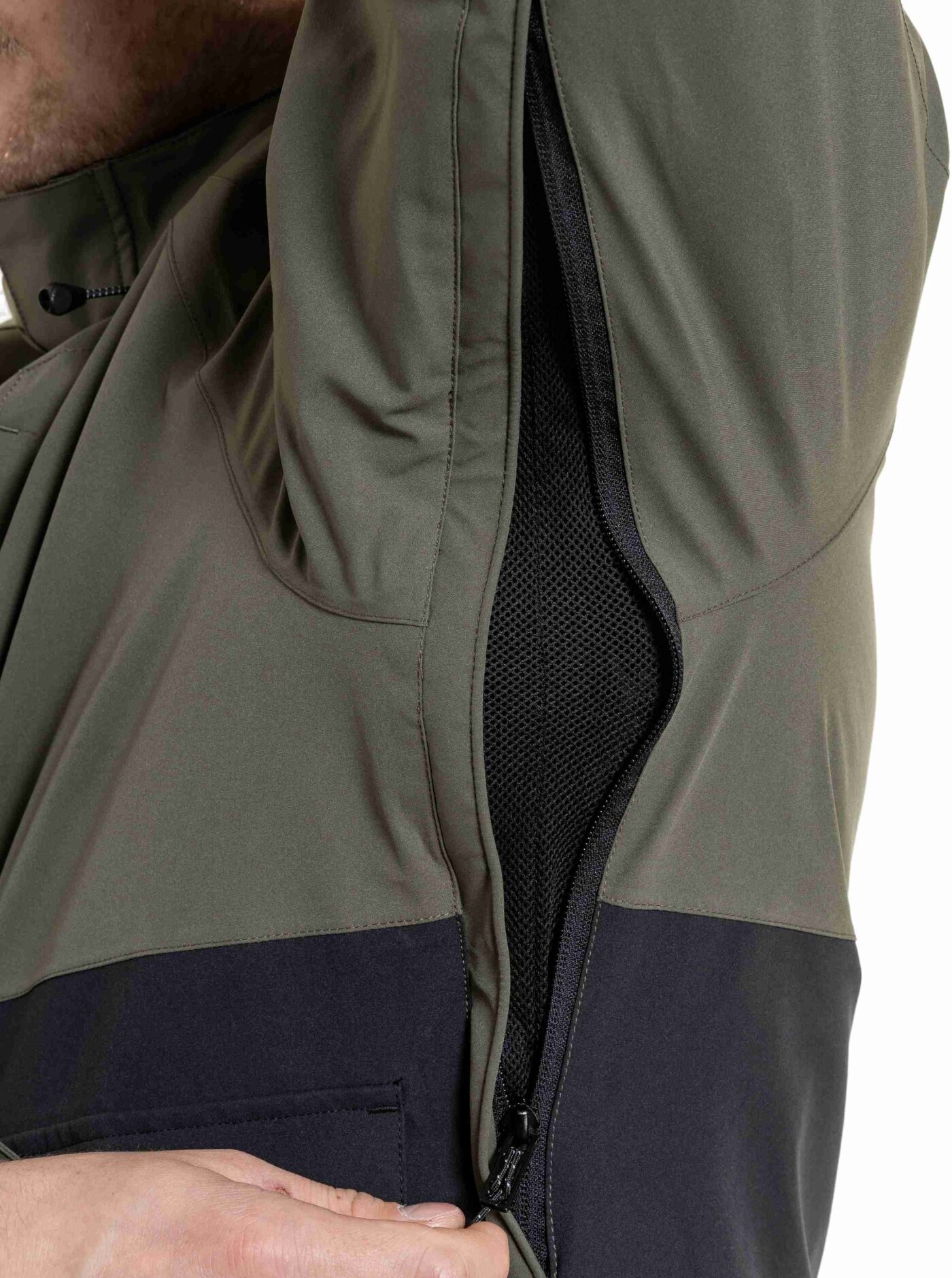 Pánská SNB & SKI bunda Vertigo, Olive Dark / Black - Obrázek 4