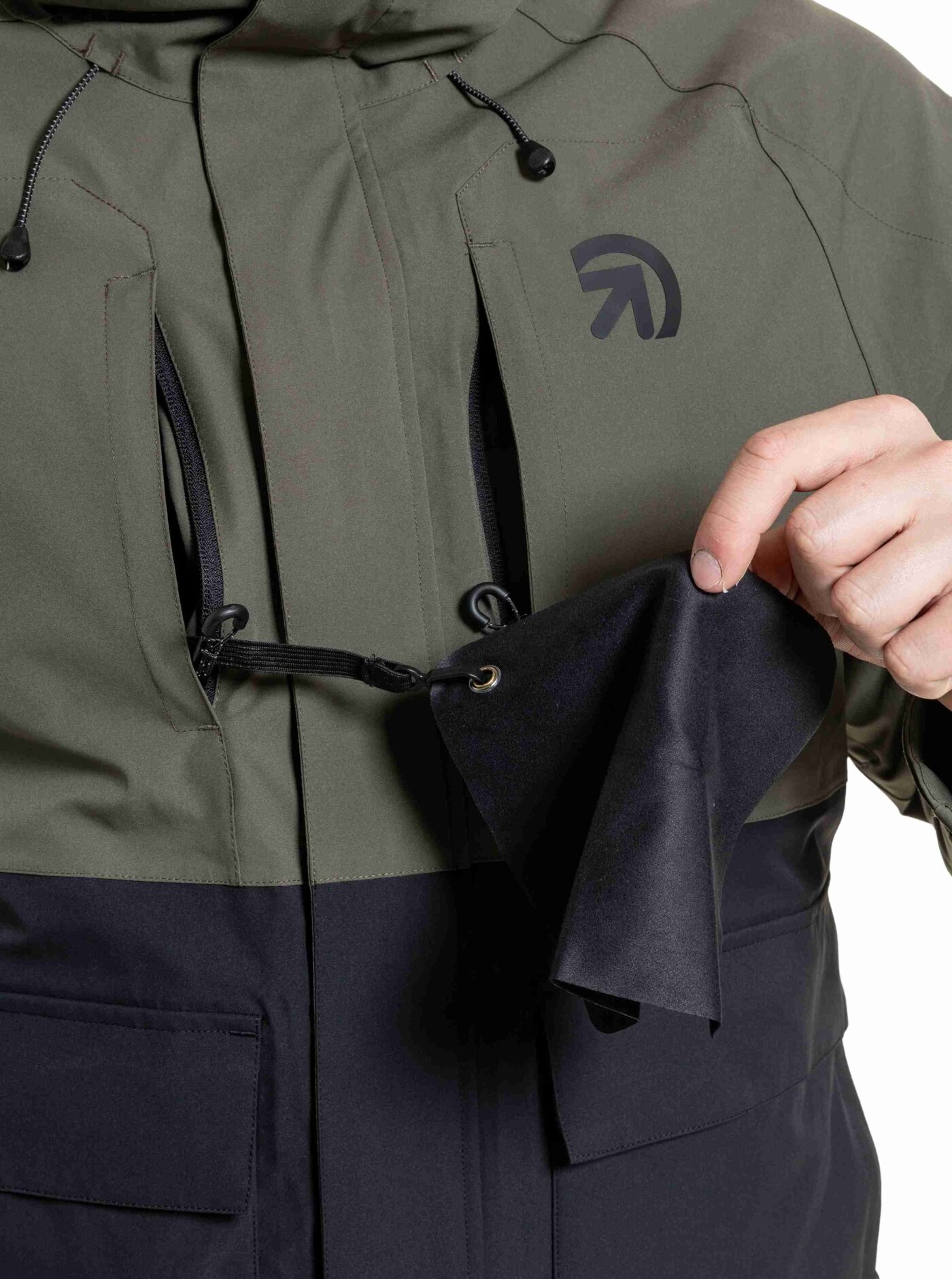 Pánská SNB & SKI bunda Vertigo, Olive Dark / Black - Obrázek 5