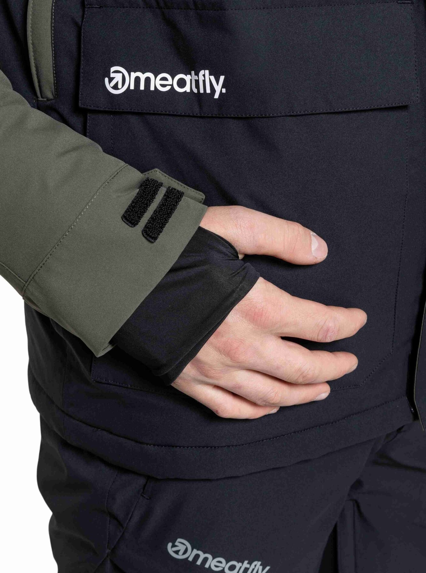 Pánská SNB & SKI bunda Vertigo, Olive Dark / Black - Obrázek 7