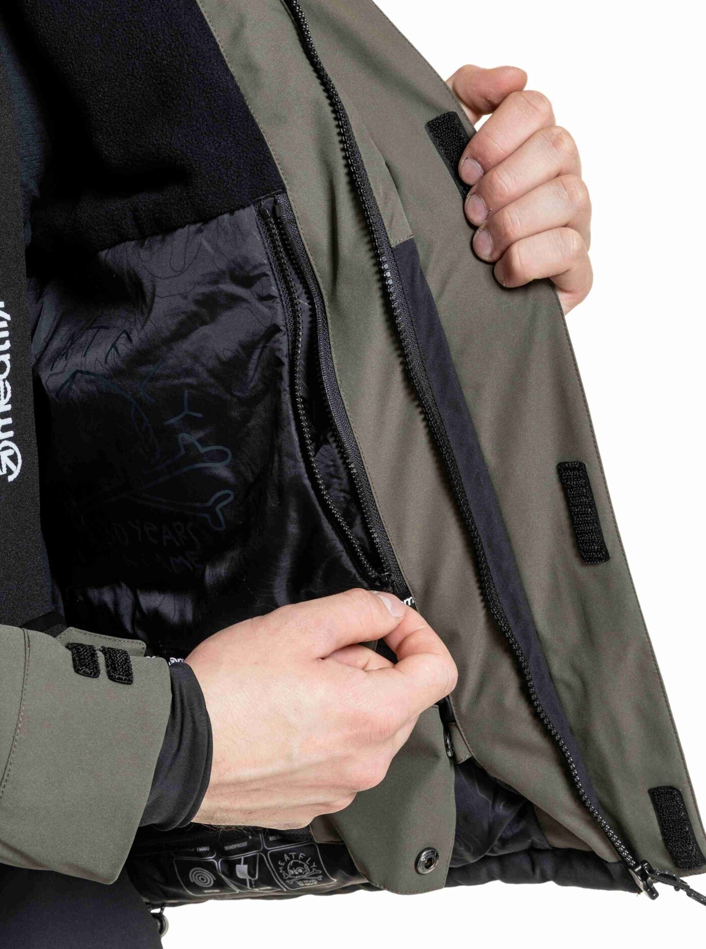 Pánská SNB & SKI bunda Vertigo, Olive Dark / Black - Obrázek 8