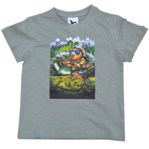 Dětské tričko Kapybara wear – Fish Hunter (frost)