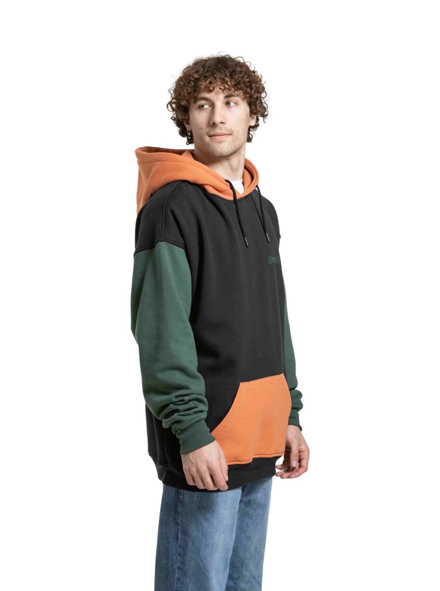 Unisex mikina Meatfly Fry, Green / Sunbrun - Obrázek 3