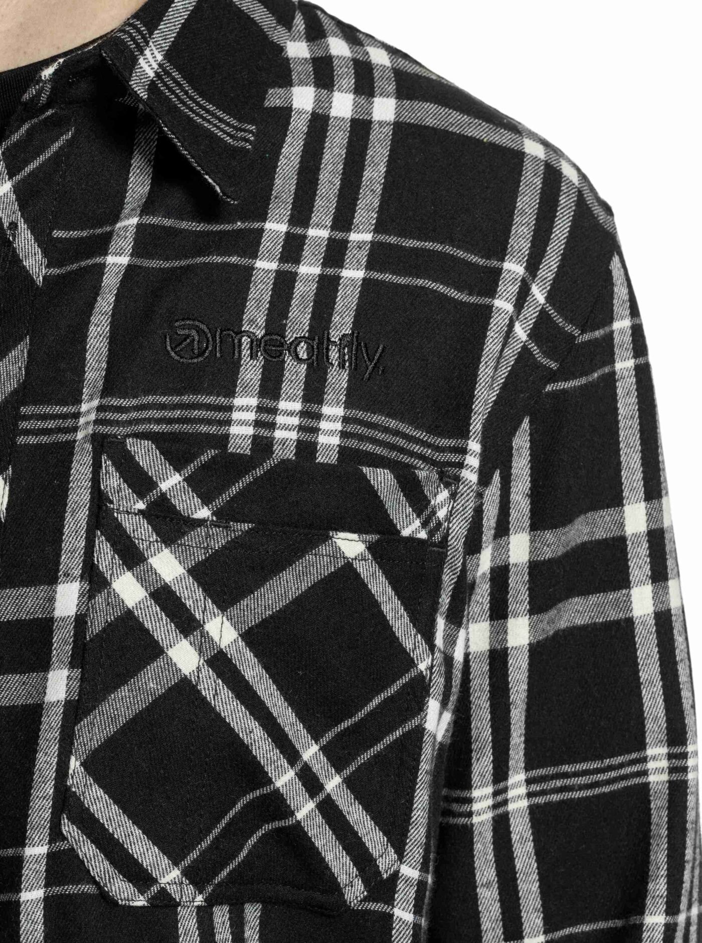 Pánská košile Meatfly Kurt, Black - Obrázek 5